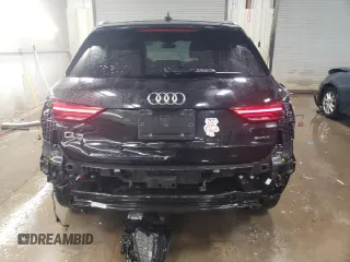 2020 Audi Q3 S line Premium with VIN WA1DECF33L1028387, listed as a Copart auction lot 46089625 with 49,297 mi miles and Salvage Title. Bid and sale history available at carsss.com. Image 6.