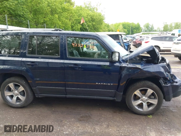 2017 Jeep Patriot High Altitude with VIN 1C4NJPFAXHD211657, listed as a IAAI auction lot 42326340 with 53,561 mi miles and . Bid and sale history available at DreamBid. Image 13.