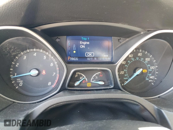 2013 Ford Focus SE with VIN 1FADP3K27DL335750, listed as a Copart auction lot 52405425 with 151,876 mi miles and Salvage Title. Bid and sale history available at carsss.com. Image 9.