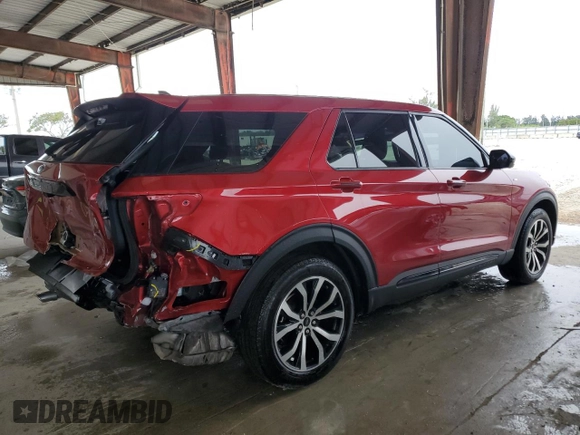 2022 Ford Explorer ST-Line with VIN 1FMSK7KH5NGB90368, listed as a Copart auction lot 41978595 with 61,693 mi miles and Salvage Title. Bid and sale history available at carsss.com. Image 3.
