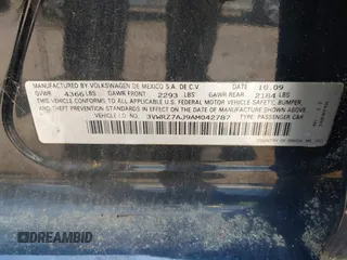 2010 Volkswagen Jetta SE z VIN 3VWRZ7AJ9AM042787, wystawiony jako IAAI lot #42466773 z przebiegiem 144 829 mil mil oraz . Historia ofert i sprzedaży dostępna na DreamBid. Obrazek 9.