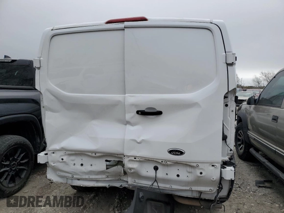 2023 Ford Transit Cargo with VIN 1FTBR1Y88PKA97221, listed as a Copart auction lot 43410475 with 34,927 mi miles and Salvage Title. Bid and sale history available at DreamBid. Image 6.