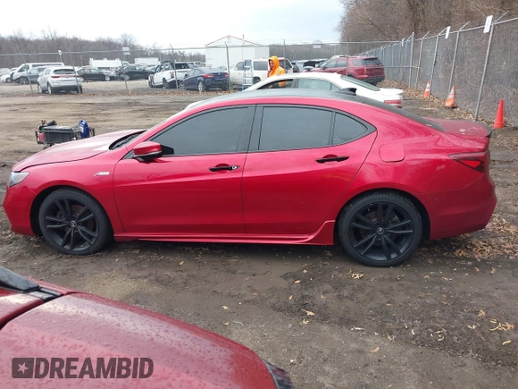 2020 Acura TLX Advance with VIN 19UUB3F80LY000159, listed as a IAAI auction lot 41677292 with 17,113 mi miles and . Bid and sale history available at DreamBid. Image 14.