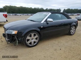 2005 Audi S4 with VIN WUARL48H35K900874, listed as a Copart auction lot 72116854 with 73,706 mi miles and Salvage Title. Bid and sale history available at carsss.com. Image 1.