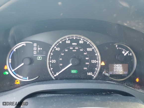 2017 Lexus CT with VIN JTHKD5BH3H2293064, listed as a Copart auction lot 81922554 with 217,417 mi miles and Salvage Title. Bid and sale history available at carsss.com. Image 9.