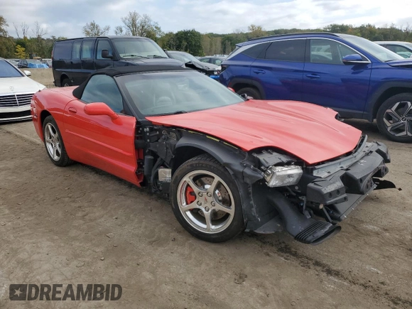 2001 Chevrolet Corvette with VIN 1G1YY32G315110965, listed as a Copart auction lot 74269634 with 52,080 mi miles and Salvage Title. Bid and sale history available at carsss.com. Image 4.