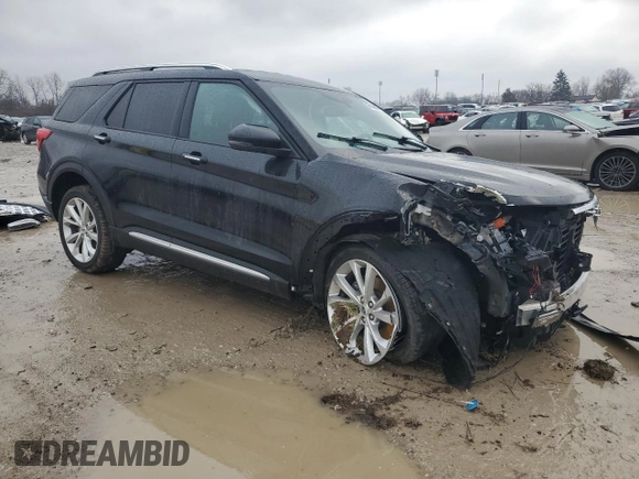 2022 Ford Explorer Platinum with VIN 1FM5K8HW9NNA06196, listed as a Copart auction lot 86145694 with Not Provided miles and Salvage Title. Bid and sale history available at carsss.com. Image 4.