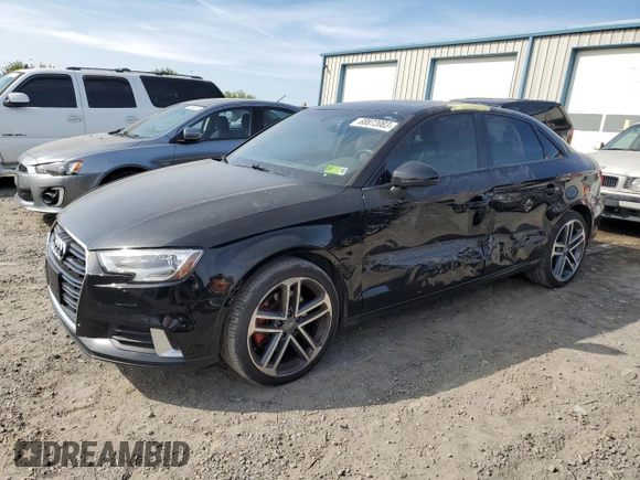 2017 Audi A3 Sedan Premium with VIN WAUB8GFF6H1007155, listed as a Copart auction lot 68872083 with 106,095 mi miles. Bid and sale history available at carsss.com. Image 1.