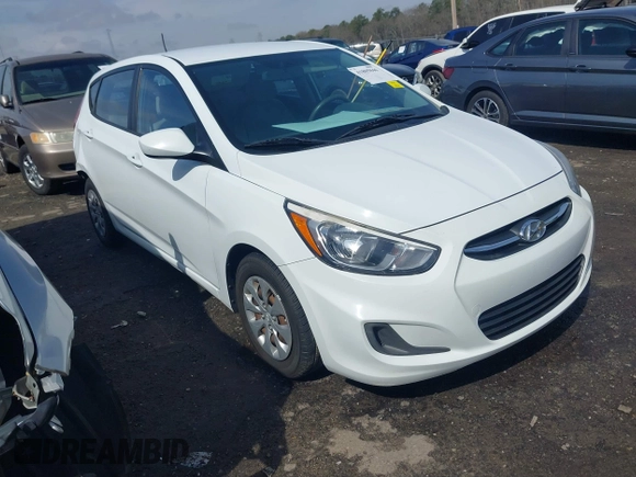 2016 Hyundai Accent SE with VIN KMHCT5AE0GU238781, listed as a IAAI auction lot 41805846 with 121,022 mi miles. Bid and sale history available at carsss.com. Image 1.