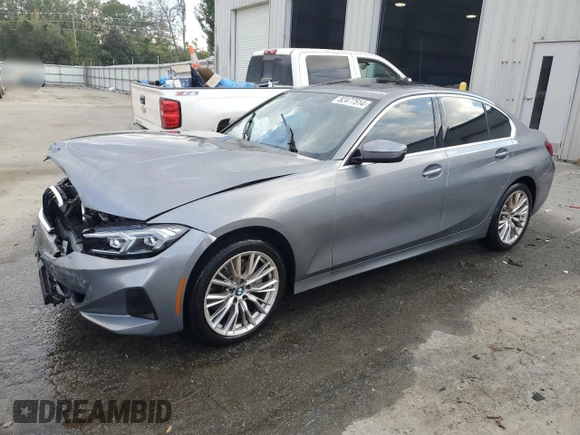 2024 BMW 3 Series 330i with VIN 3MW69FF07R8E53350, listed as a Copart auction lot 82477514 with 0 mi miles and Salvage Title. Bid and sale history available at carsss.com. Image 1.