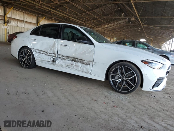 2023 Mercedes-Benz C 300 with VIN W1KAF4GB4PR122065, listed as a Copart auction lot 48254765 with 31,464 mi miles and Salvage Title. Bid and sale history available at carsss.com. Image 4.