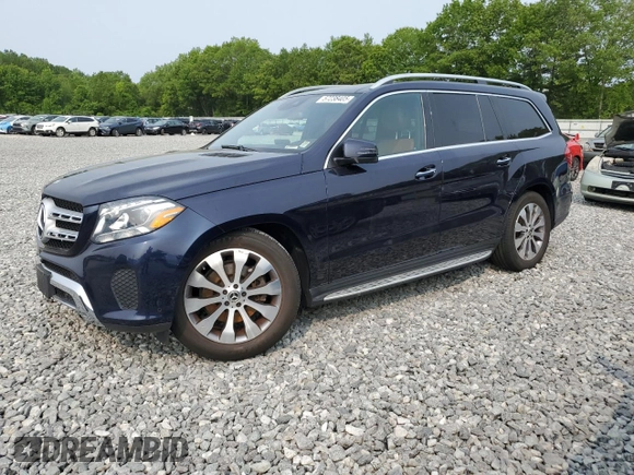2019 Mercedes-Benz GLS 450 with VIN 4JGDF6EE0KB221530, listed as a Copart auction lot 57238405 with 66,530 mi miles and Salvage title. Bid and sale history available at DreamBid. Image 1.