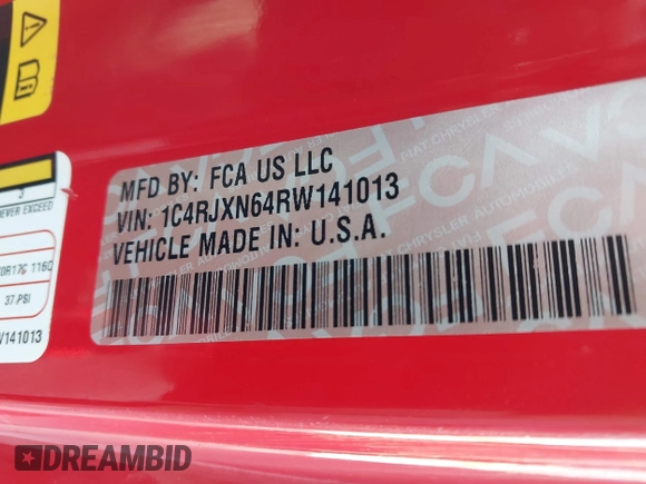 2024 Jeep Wrangler Sport S with VIN 1C4RJXN64RW141013, listed as a IAAI auction lot 42806441 with 5,893 mi miles and . Bid and sale history available at DreamBid. Image 9.