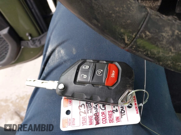 2023 Jeep Wrangler Sport with VIN 1C4HJXDG4PW541155, listed as a IAAI auction lot 41651222 with 30,283 mi miles and . Bid and sale history available at DreamBid. Image 11.