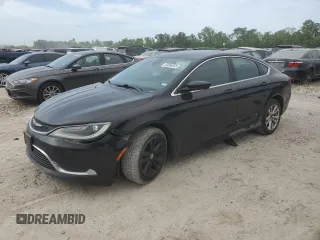 2015 Chrysler 200 Limited with VIN 1C3CCCABXFN746865, listed as a Copart auction lot 53064035 with 210,918 mi miles and Salvage Title. Bid and sale history available at DreamBid. Image 1.