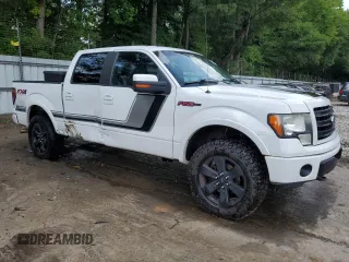 2014 Ford F-150 XL with VIN 1FTFW1EF4EFB77909, listed as a Copart auction lot 60409575 with 201,434 mi miles and Salvage title. Bid and sale history available at DreamBid. Image 4.