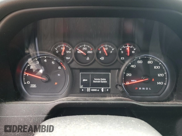 2019 Chevrolet Silverado 1500 Custom with VIN 3GCUYBEF8KG700236, listed as a Copart auction lot 81114414 with 40,668 mi miles and Salvage Title. Bid and sale history available at DreamBid. Image 9.