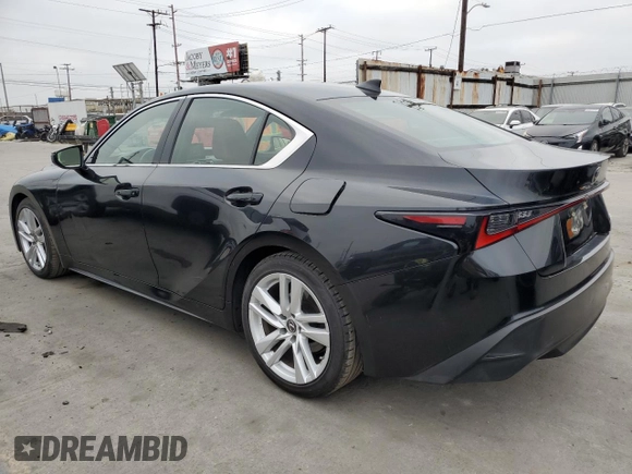 2021 Lexus IS 300 with VIN JTHAA1D29M5111530, listed as a Copart auction lot 65078415 with 76,997 mi miles and Salvage title. Bid and sale history available at DreamBid. Image 2.
