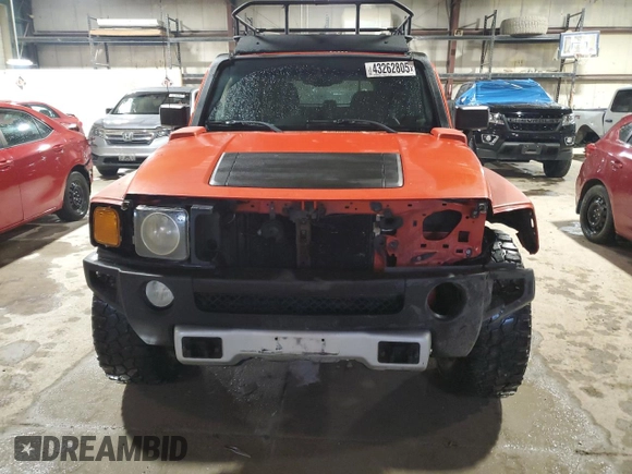 2008 Hummer H3 SUV with VIN 5GTEN13E488103030, listed as a Copart auction lot 43262805 with 168,950 mi miles and Salvage Title. Bid and sale history available at carsss.com. Image 5.