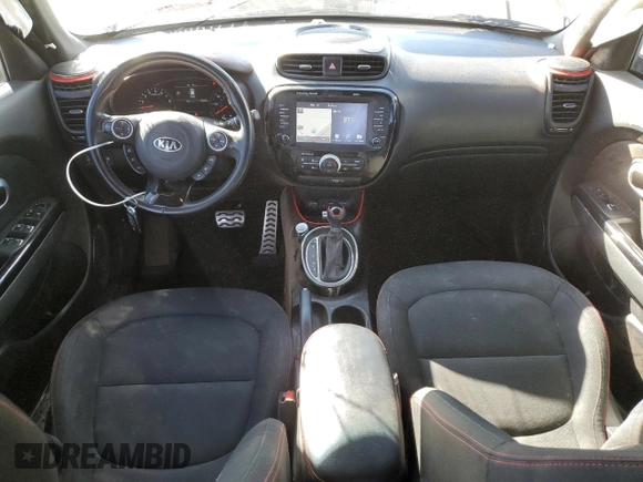 2018 Kia Soul + with VIN KNDJP3A53J7619812, listed as a Copart auction lot 48575055 with 90,499 mi miles and Salvage Title. Bid and sale history available at carsss.com. Image 8.