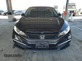 2020 Honda Civic LX with VIN 19XFC2F67LE207134, listed as a Copart auction lot 47595325 with 46,904 mi miles and Salvage Title. Bid and sale history available at DreamBid. Image 5.