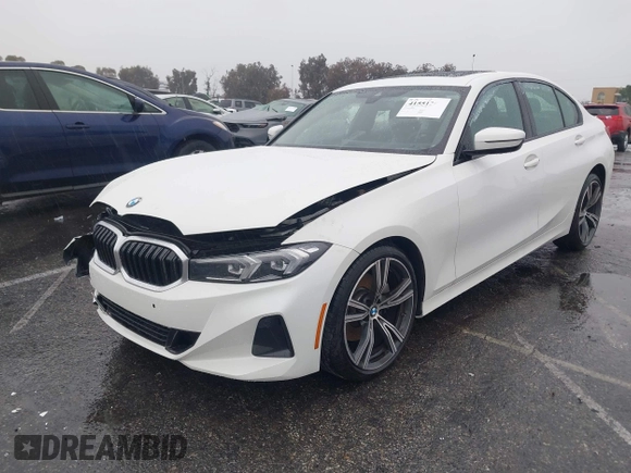 2023 BMW 3 Series 330i with VIN 3MW69FF09P8D02474, listed as a IAAI auction lot 41551264 with 20,238 mi miles. Bid and sale history available at carsss.com. Image 17.