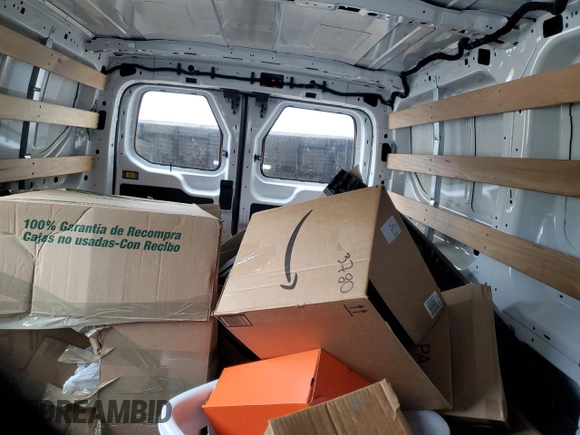 2023 Ford Transit Cargo with VIN 1FTBR1Y84PKB68141, listed as a Copart auction lot 55844785 with 14,272 mi miles and Clean Title. Bid and sale history available at DreamBid. Image 10.