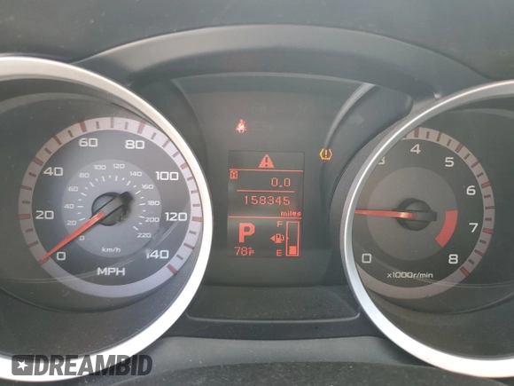 2008 Mitsubishi Lancer GTS with VIN JA3AU86U28U012588, listed as a Copart auction lot 71644484 with 158,345 mi miles and Salvage Title. Bid and sale history available at carsss.com. Image 9.