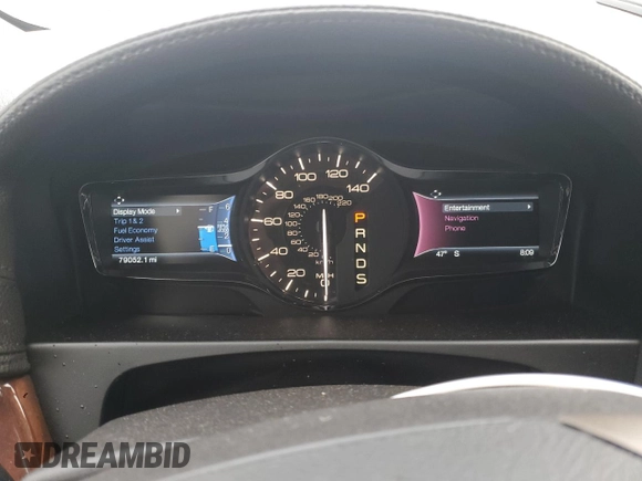 2014 Lincoln MKX with VIN 2LMDJ8JK2EBL05602, listed as a Copart auction lot 50762875 with 79,052 mi miles and Salvage Title. Bid and sale history available at DreamBid. Image 9.