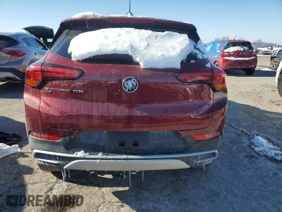2023 Buick Encore GX Preferred with VIN KL4MMCSL7PB016588, listed as a Copart auction lot 89173855 with 32,119 mi miles and Salvage title. Bid and sale history available at DreamBid. Image 6.