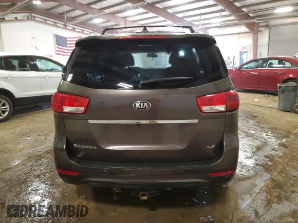 2016 Kia Sedona LX with VIN KNDMB5C1XG6134857, listed as a Copart auction lot 52302935 with 142,868 mi miles and Clean Title. Bid and sale history available at DreamBid. Image 6.