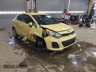 2016 Kia Rio LX with VIN KNADM5A3XG6625361, listed as a IAAI auction lot 41588971 with 66,561 mi miles. Bid and sale history available at carsss.com. Image 1.
