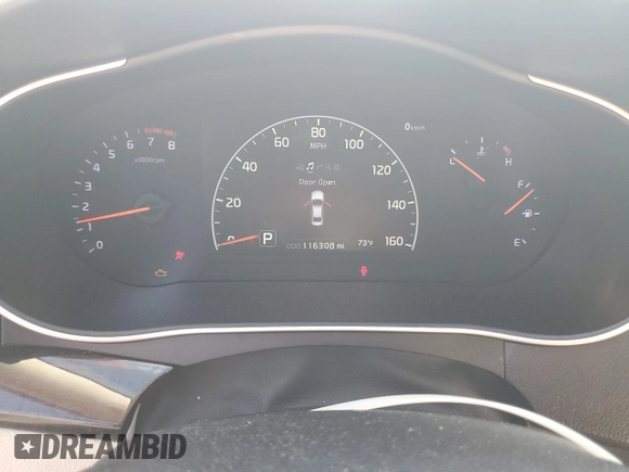 2014 Kia Cadenza Premium with VIN KNALN4D71E5153863, listed as a Copart auction lot 73567824 with 116,308 mi miles and Salvage Title. Bid and sale history available at carsss.com. Image 9.