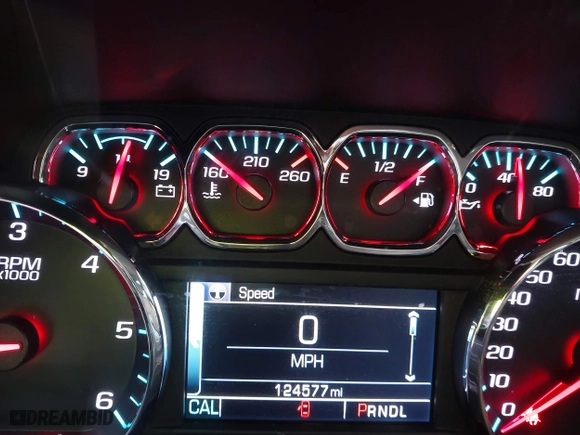 2018 Chevrolet Silverado 1500 LT with VIN 1GCVKREC3JZ170745, listed as a IAAI auction lot 41590416 with 124,577 mi miles. Bid and sale history available at carsss.com. Image 15.