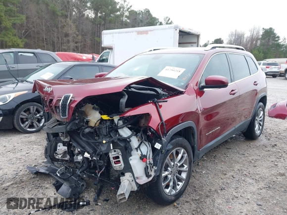 2019 Jeep Cherokee Latitude Plus with VIN 1C4PJLLBXKD278488, listed as a IAAI auction lot 41750218 with 83,203 mi miles. Bid and sale history available at carsss.com. Image 2.