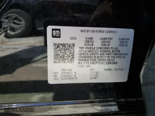 2025 Chevrolet Trax LT with VIN KL77LHEP0SC186566, listed as a Copart auction lot 51307445 with 1,793 mi miles and Clean Title. Bid and sale history available at carsss.com. Image 14.