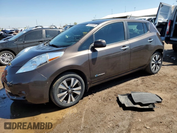 2016 Nissan LEAF SV z VIN 1N4BZ0CP2GC303447, wystawiony jako Copart lot #56404605 z przebiegiem 54 612 mil mil oraz Szkoda całkowita • Salvage title. Historia ofert i sprzedaży dostępna na DreamBid. Obrazek 1.