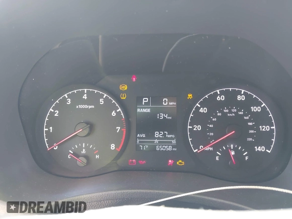 2019 Hyundai Accent SE with VIN 3KPC24A30KE065867, listed as a IAAI auction lot 41653808 with 65,058 mi miles. Bid and sale history available at carsss.com. Image 7.