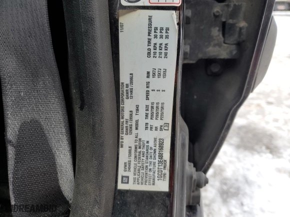 2008 Chevrolet Colorado LT w/1LT with VIN 1GCDT13E488168923, listed as a Copart auction lot 42156025 with 150,931 mi miles and Salvage Title. Bid and sale history available at carsss.com. Image 12.