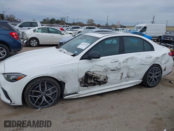 2022 Mercedes-Benz C 300 with VIN W1KAF4GB0NR058376, listed as a IAAI auction lot 41267635 with 38,867 mi miles and . Bid and sale history available at DreamBid. Image 6.