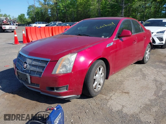 2008 Cadillac CTS RWD w/1SA with VIN 1G6DM577880116793, listed as a IAAI auction lot 42142190 with 191,567 mi miles. Bid and sale history available at carsss.com. Image 2.