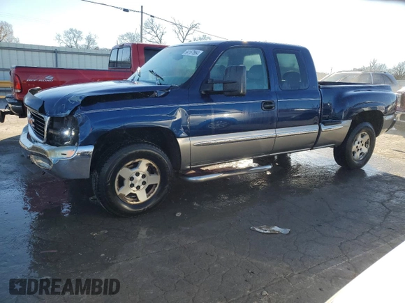 1999 GMC New Sierra 1500 SLE with VIN 2GTEK19T1X1536277, listed as a Copart auction lot 84167864 with 276,970 mi miles and Salvage Title. Bid and sale history available at carsss.com. Image 1.