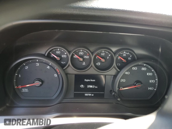 2021 Chevrolet Silverado 3500HD Work Truck with VIN 1GC4YSEY2MF292287, listed as a Copart auction lot 73583394 with 108,784 mi miles and Salvage Title. Bid and sale history available at carsss.com. Image 9.